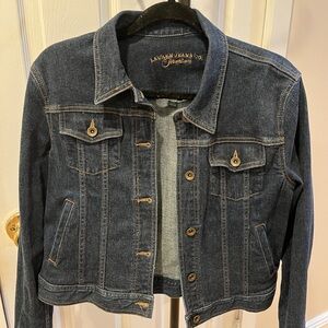 LRL Lauren Jeans Co. Premium Denim Jacket Size Large Petite